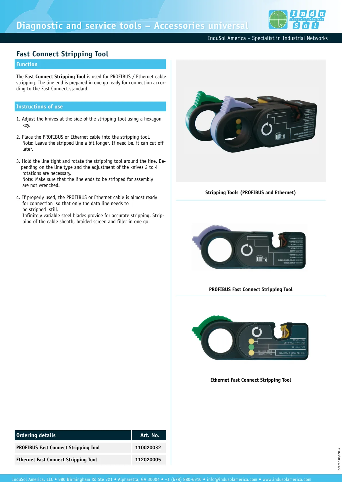 PROFIBUS y PROFINET FastConnect Stripping Tools galería